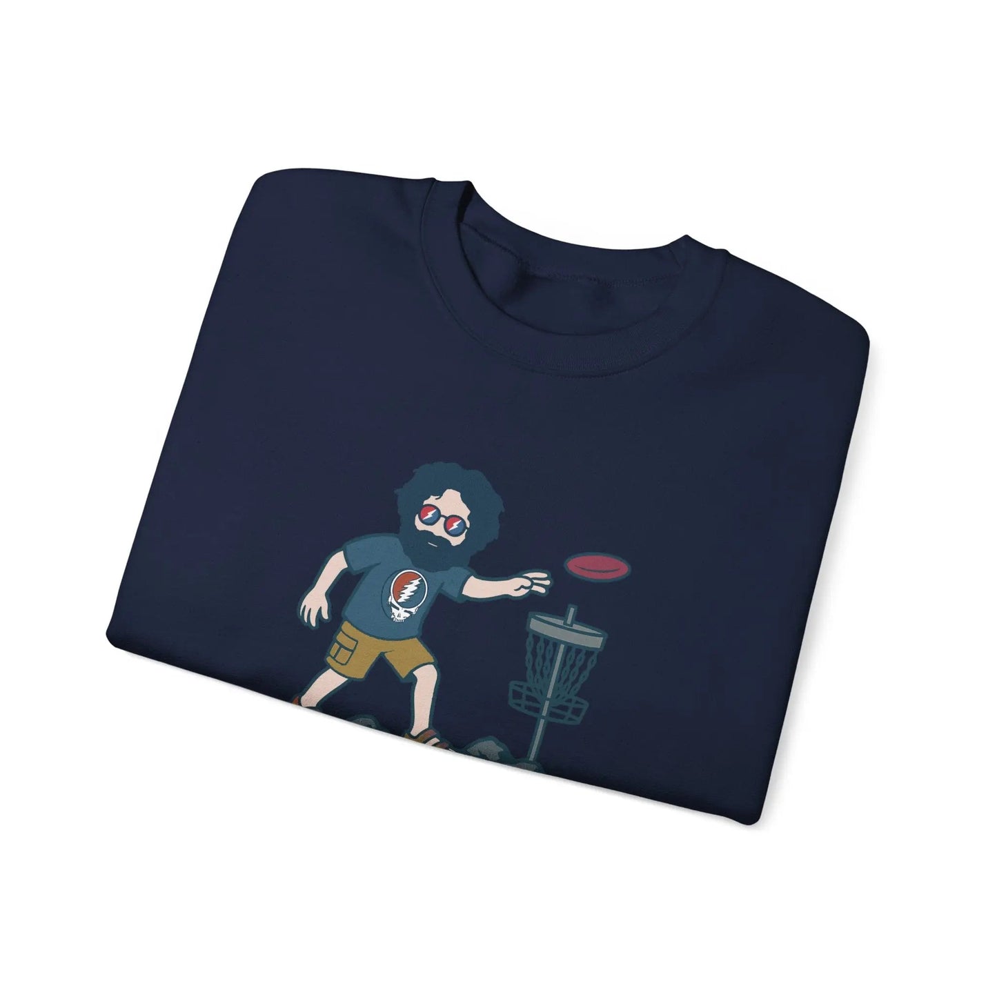 Disc Golfin' Jerry | Life is dead.® Crewneck | Grateful Dead