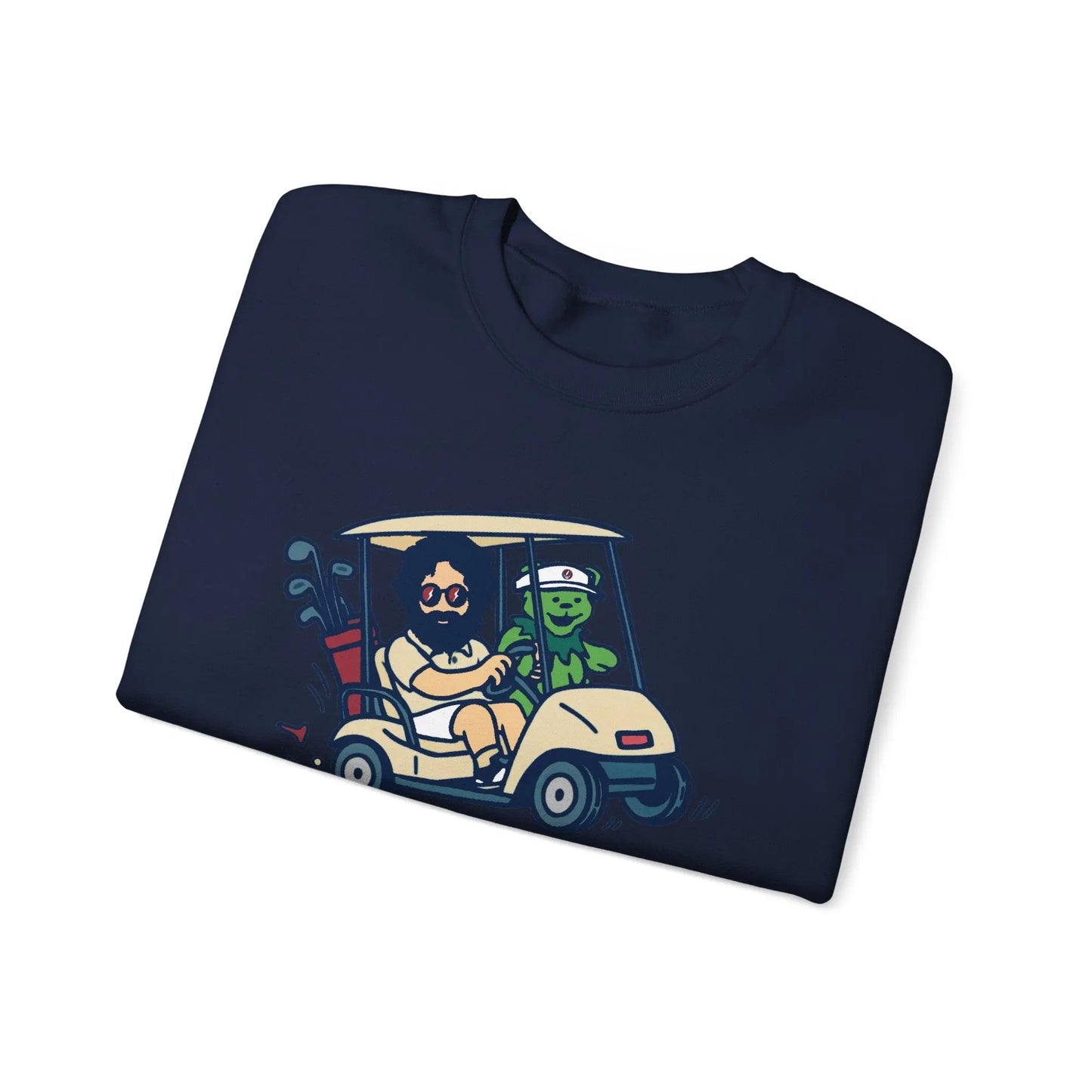 Joy Ridin' Jerry and The Bear | Life is dead.® Crewneck | Grateful Dead