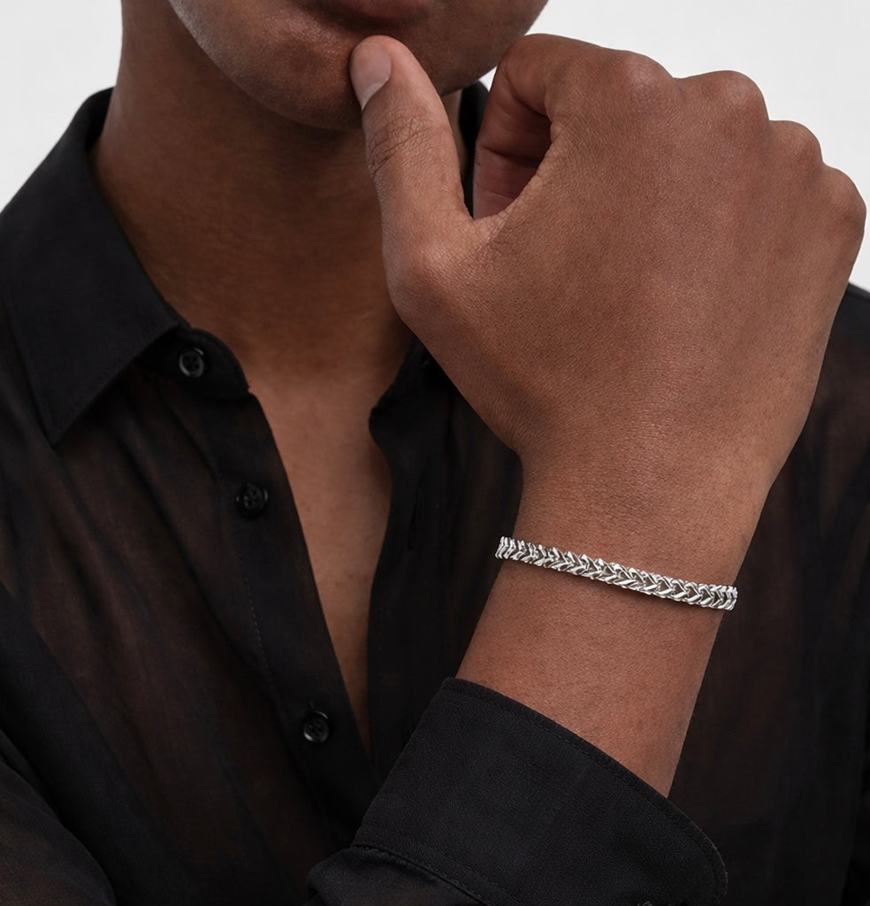 BG140W B.Tiff Franco Link Bracelet