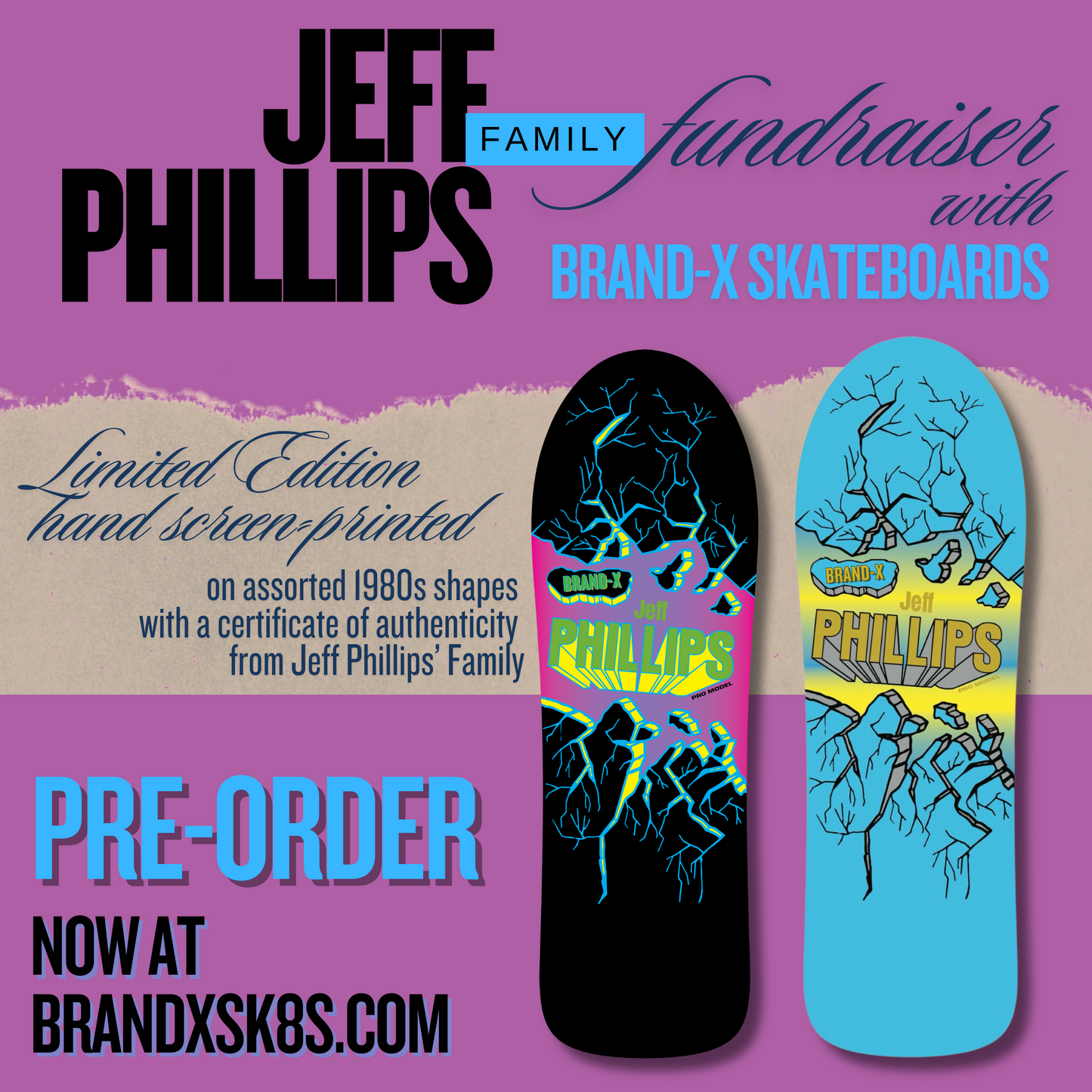 Jeff Phillips BREAKOUT Limited Edition Series, HAND PAINTED Deck (PRE-ORDER, JUNE)