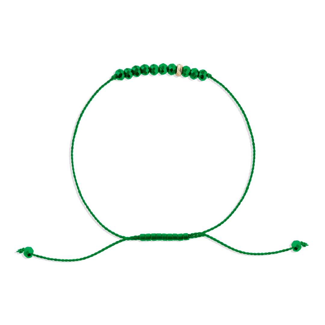 The Energy Project  – Transformation Bracelet - Malachite & 14k Gold