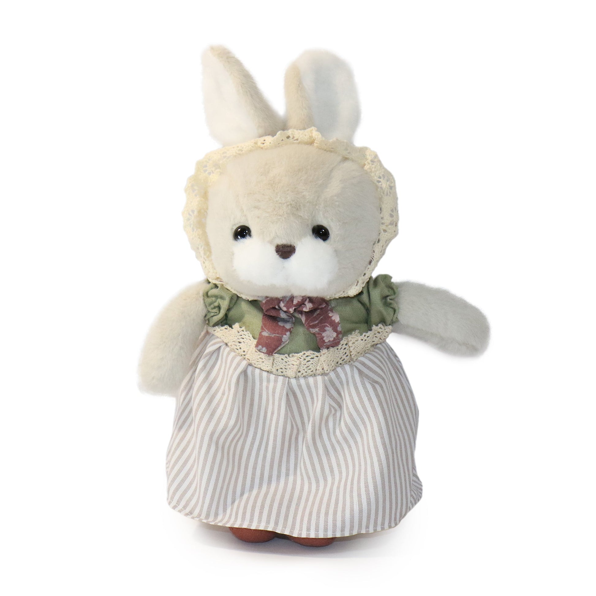 11-inch Mrs. Poppy Rabbit with Dress and Bonnet – Engineered
