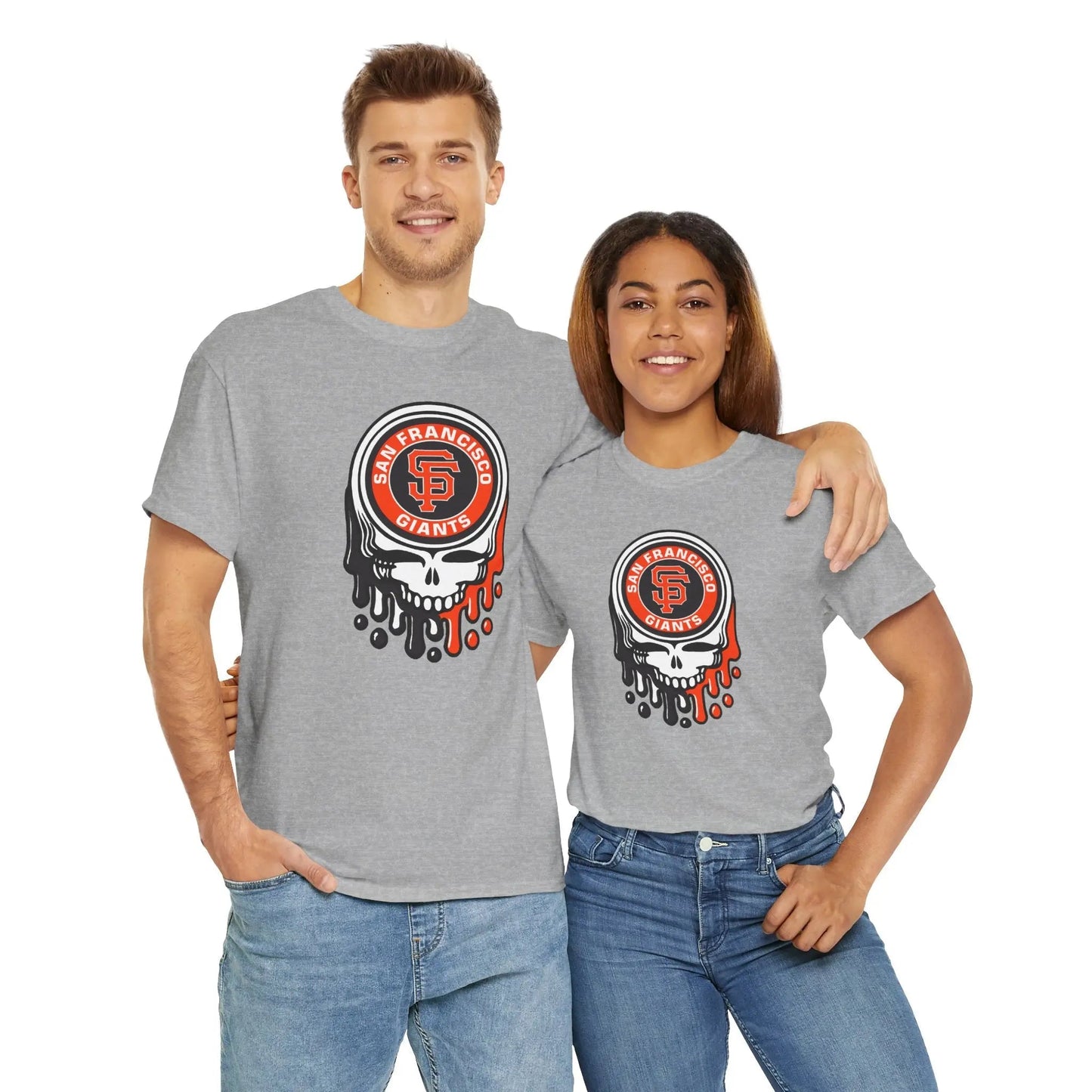 San Francisco Giants Logo Dripping Stealie × Grateful Dead Tee