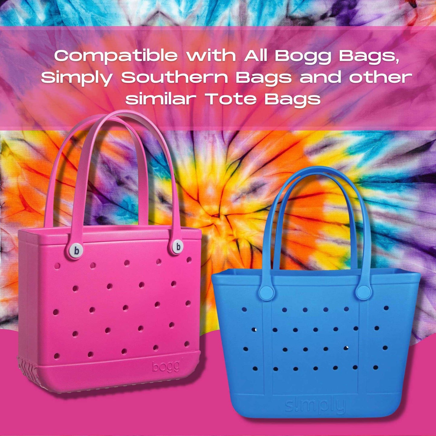 BOGLETS - Phone Holder Charm Accessory Compatible with Bogg Bags - Keep your Phone Handy with your Tote Bag - Made in the USA