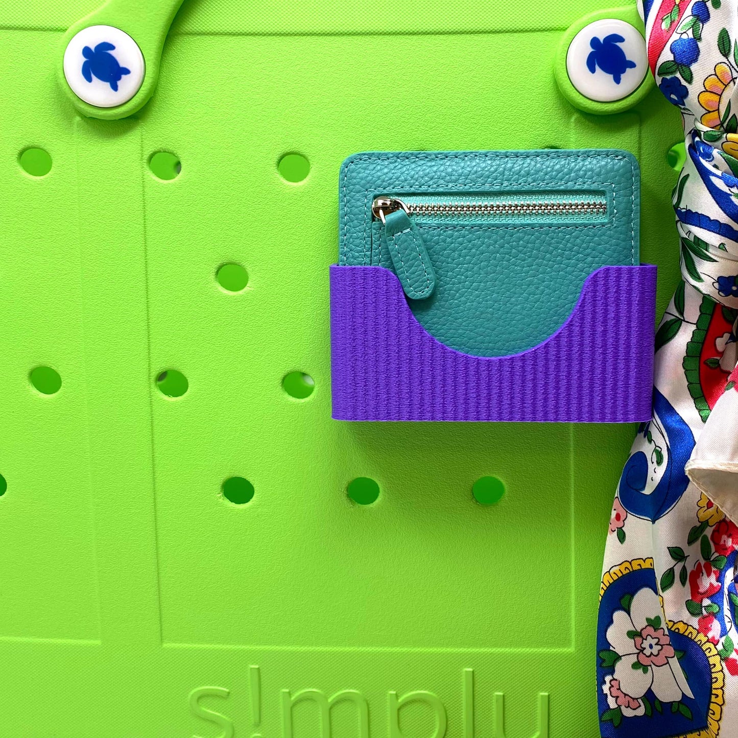 Boglets PREMIUM - Wallet Holder Accessories - Premium Collection - Compatible with Bogg Bag, Simply Southern & other Tote Bags - Decorative Accessories & Organizers - Made in USA - [Purple]