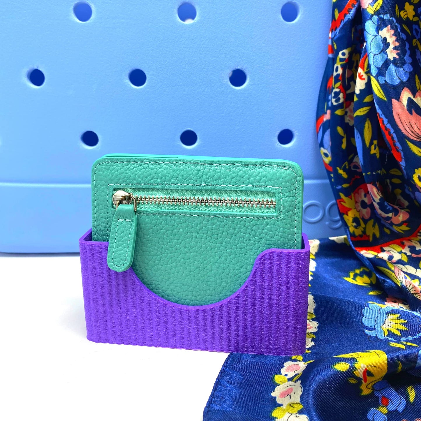 Boglets PREMIUM - Wallet Holder Accessories - Premium Collection - Compatible with Bogg Bag, Simply Southern & other Tote Bags - Decorative Accessories & Organizers - Made in USA - [Purple]