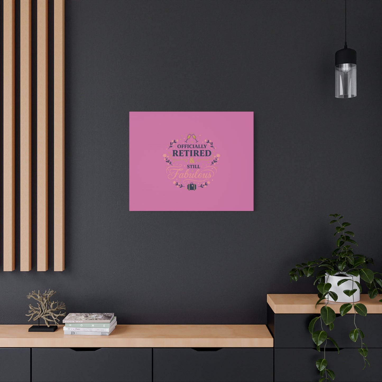 Officially Retired & Still Fabulous Canvas, retirement gifts for women | personalized retirement gifts