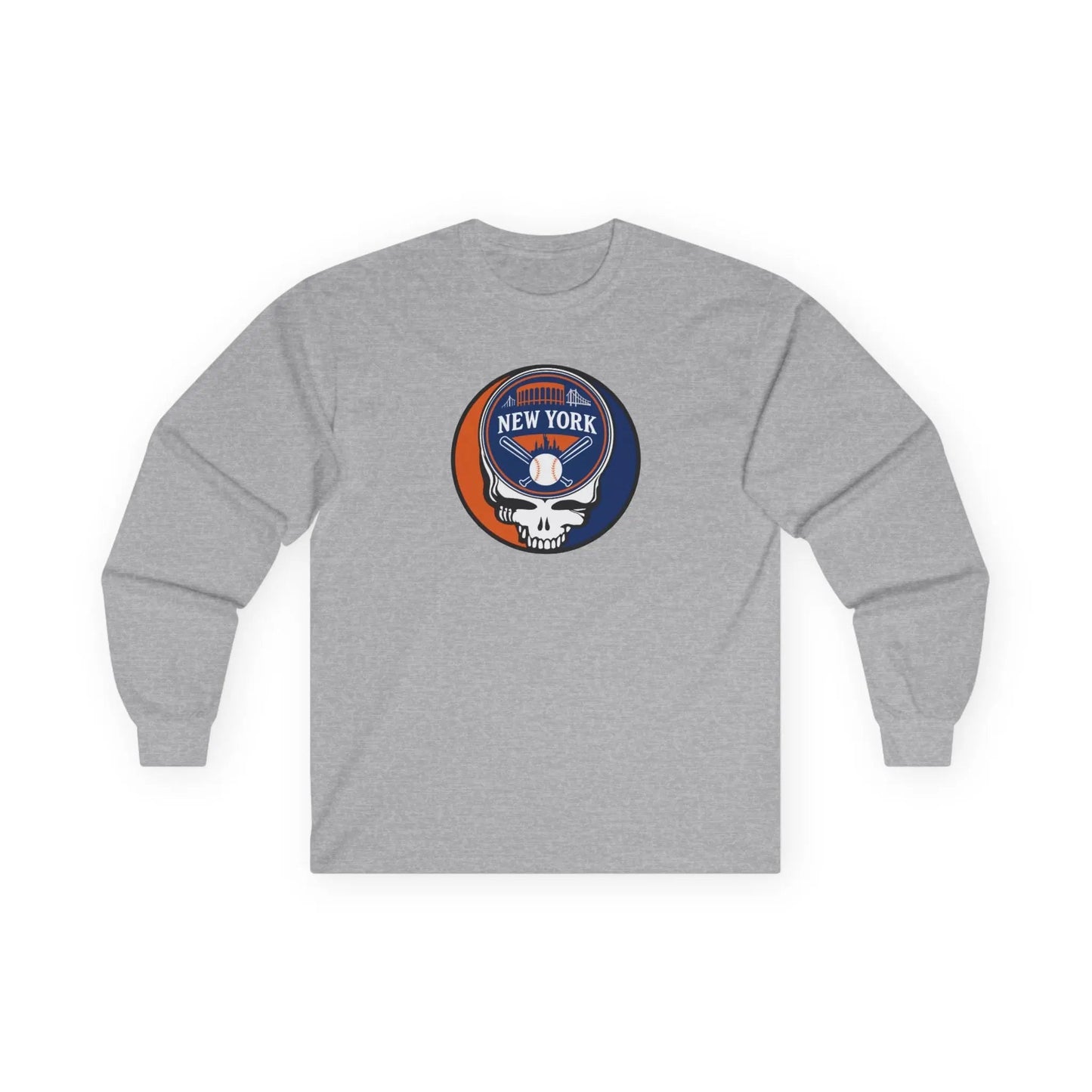 New York Mets Original Stealie Grateful Dead Long Sleeve Shirt