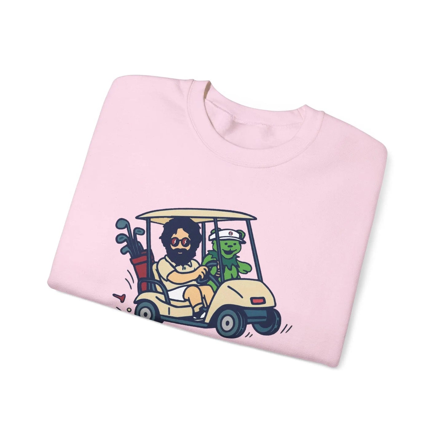 Joy Ridin' Jerry and The Bear | Life is dead.® Crewneck | Grateful Dead
