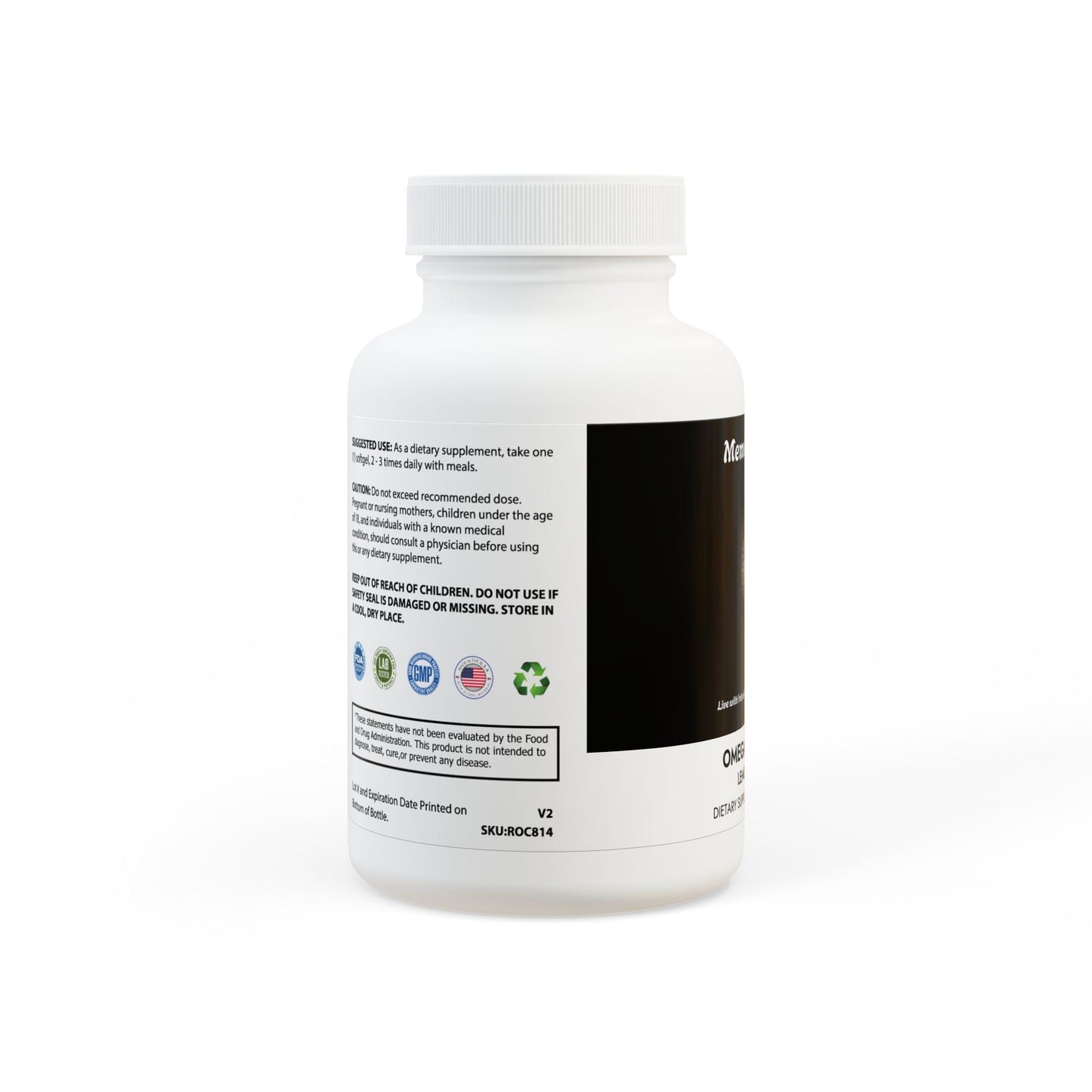 Omega 3 Fish Oil Supplement (60 Softgels) - "Memento Mori"