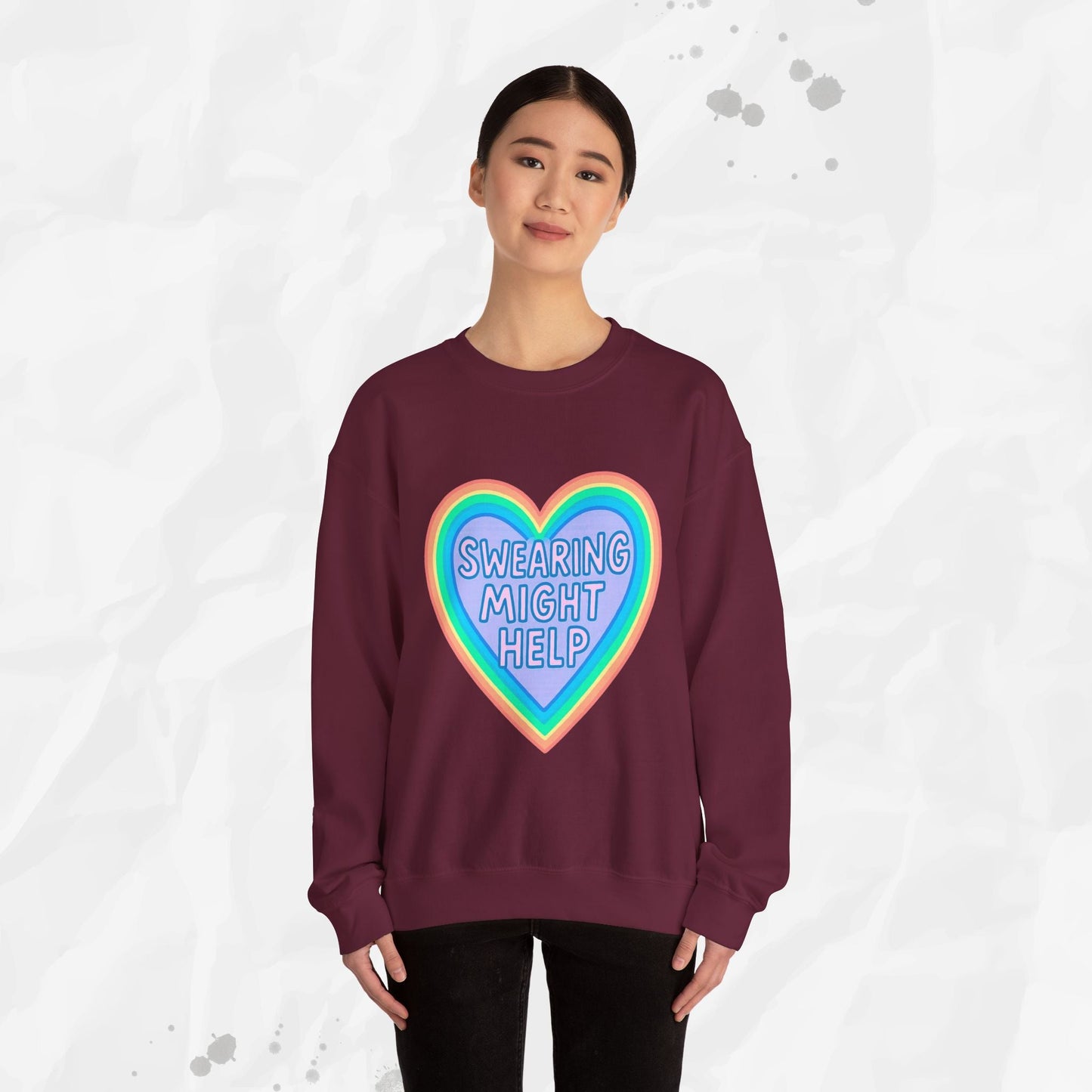 Swearing Might Help – Crewneck Sweatshirt