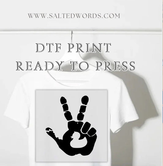 Jeep peace sign hand jeep duck prints DTF print