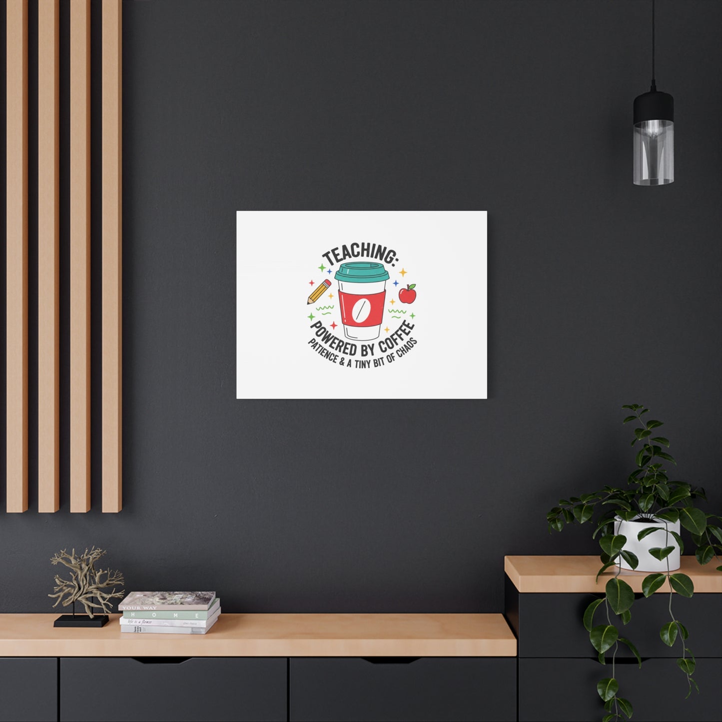 Teaching Powered by Coffee Canvas, Teacher Appreciation Gifts | Teacher Life, Classroom Humor