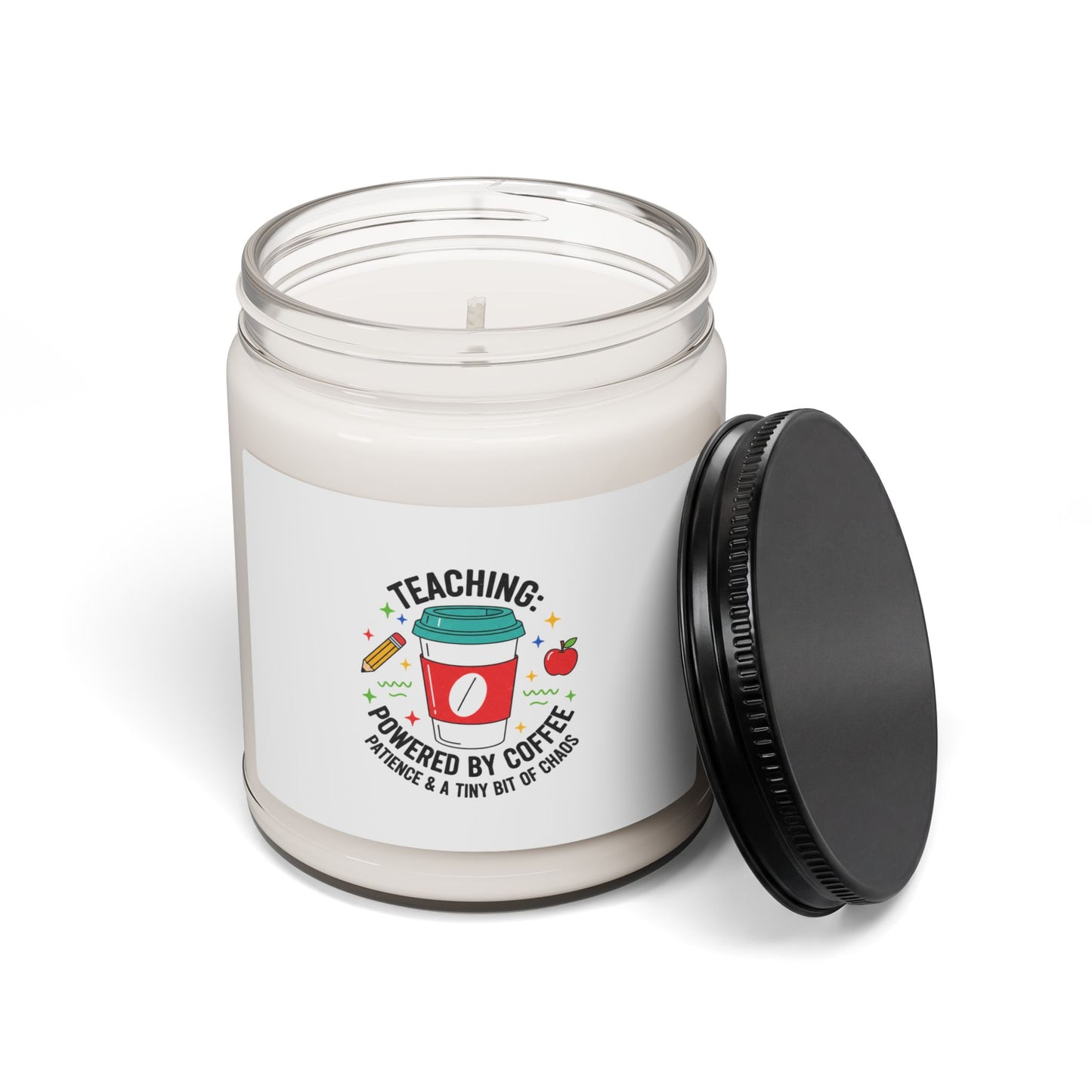 Teaching Powered by Coffee Soy Candle | Teacher Appreciation, Teacher Life