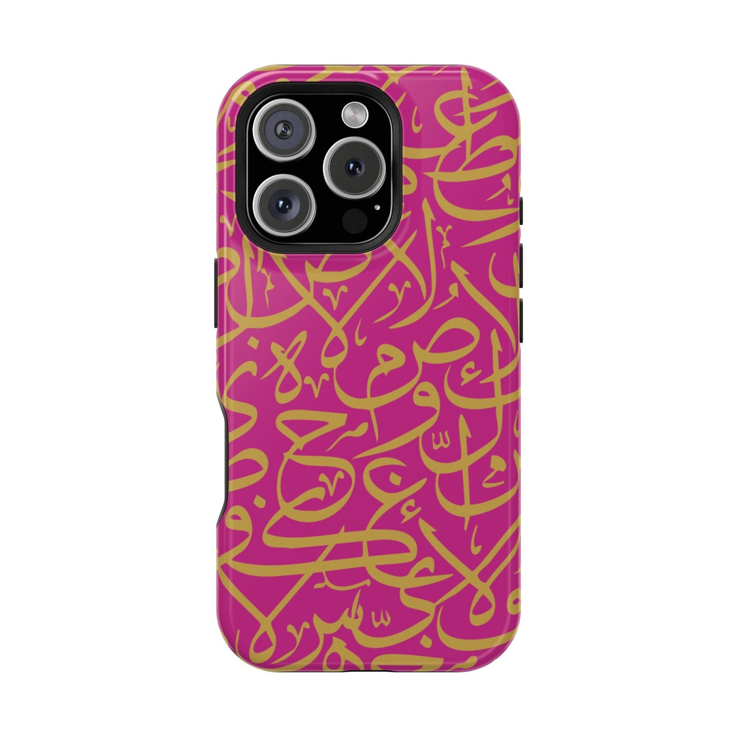 Pink and Gold Arabic Letters  Iphone Magnetic Tough Cases