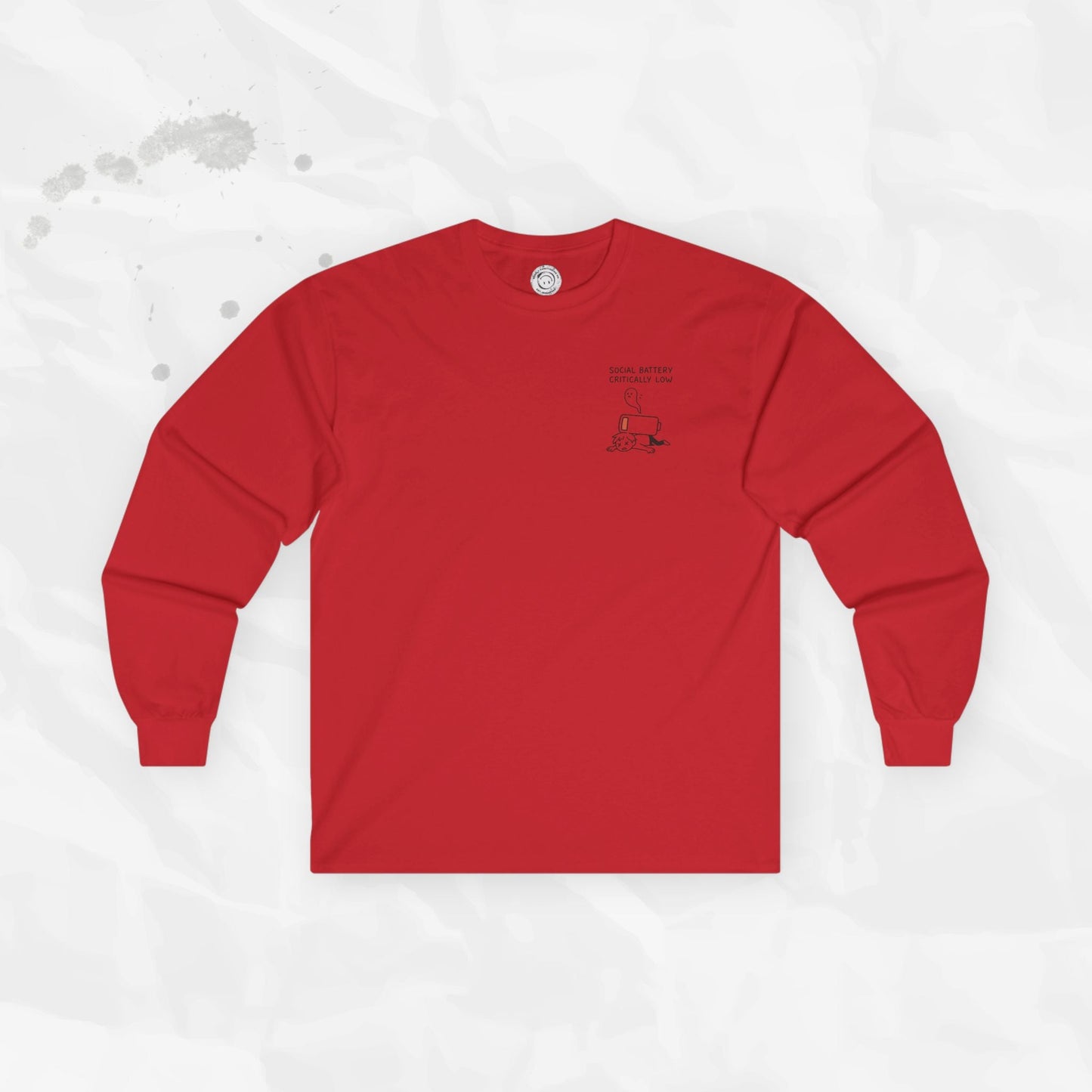 Social Battery Critically Low - Long Sleeve T-Shirt