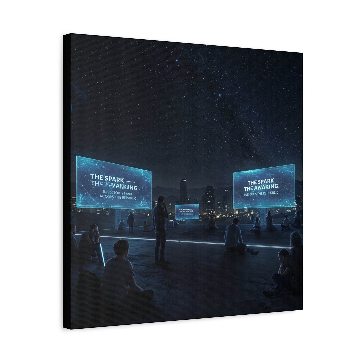 Inspirational Matte Canvas Art - 'The Spark: The Awakening'