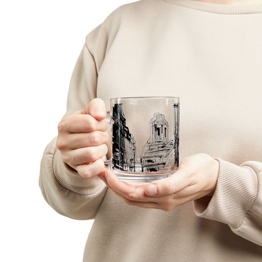 Glass Mug - "A Grand Place" - 10 oz