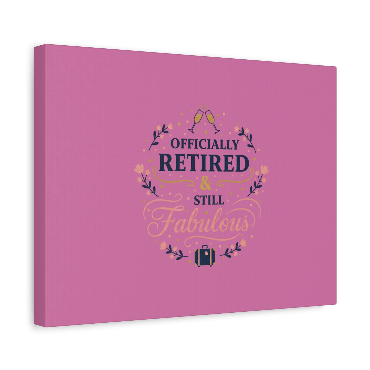 Officially Retired & Still Fabulous Canvas, retirement gifts for women | personalized retirement gifts