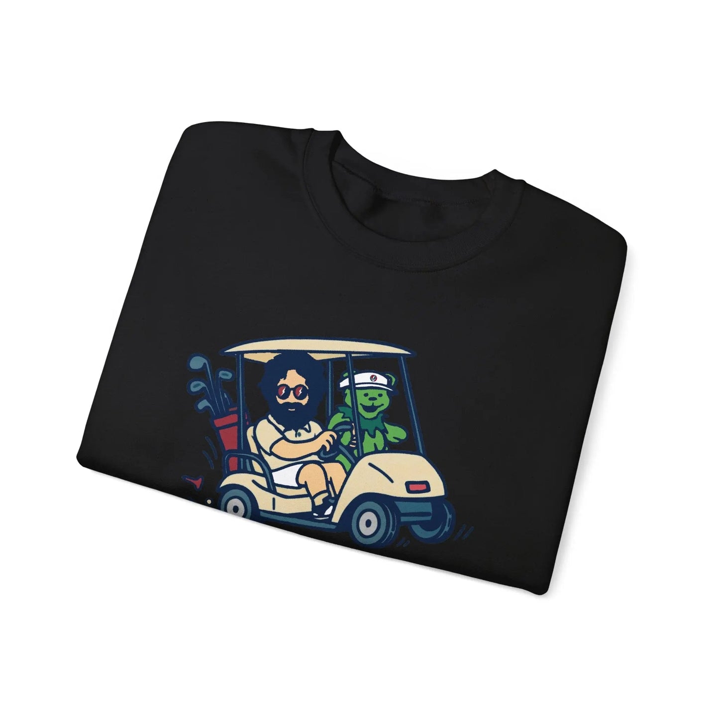 Joy Ridin' Jerry and The Bear | Life is dead.® Crewneck | Grateful Dead