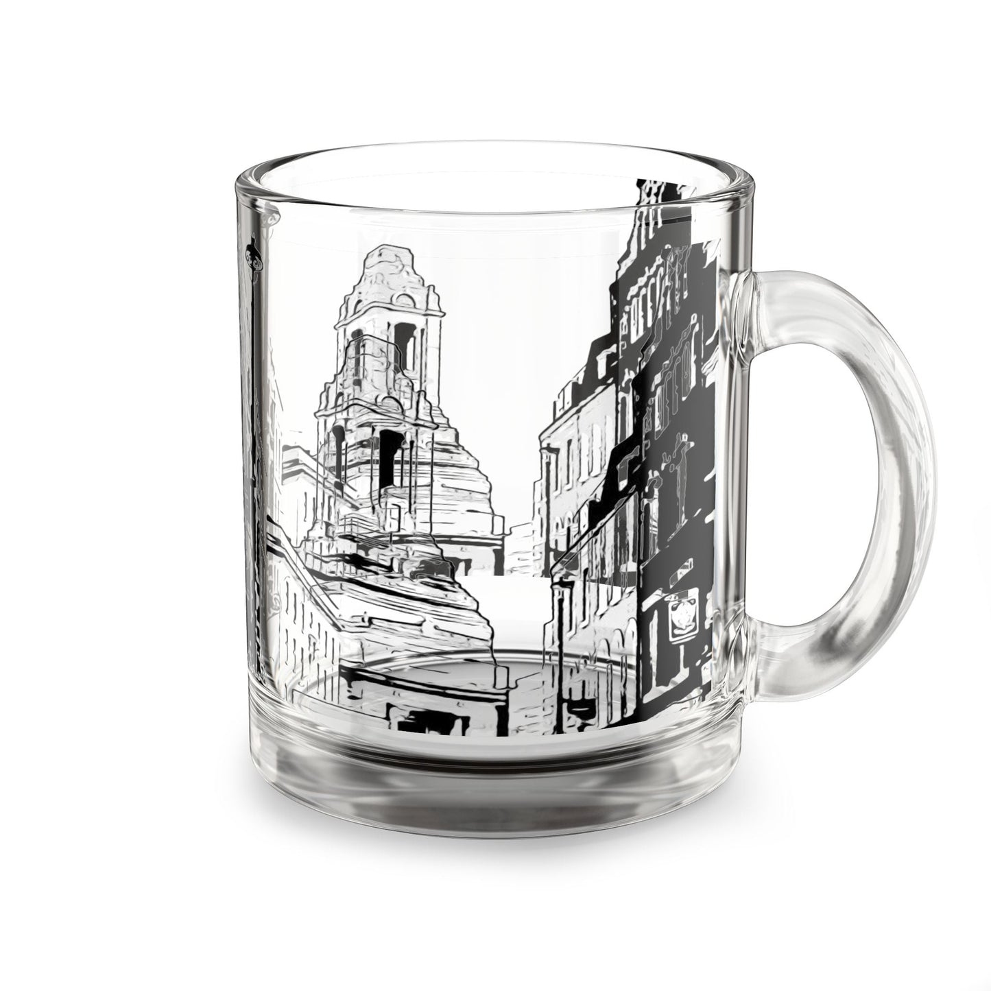 Glass Mug - "A Grand Place" - 10 oz