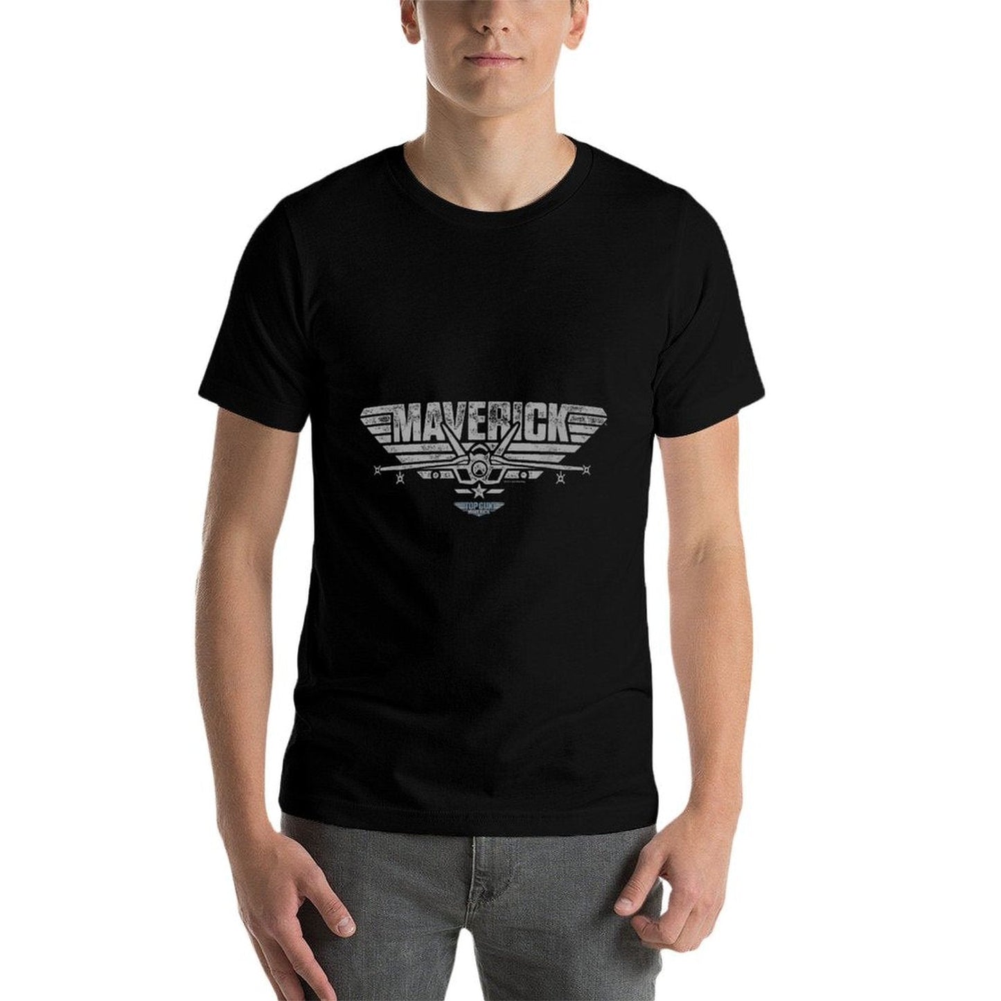Top Gun Maverick Plane Logo  High-quality Stitching T-Shirt