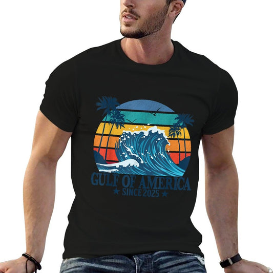 Gulf of US America Vintage Beach America's Gulf Slim-fit Cut T-Shirt
