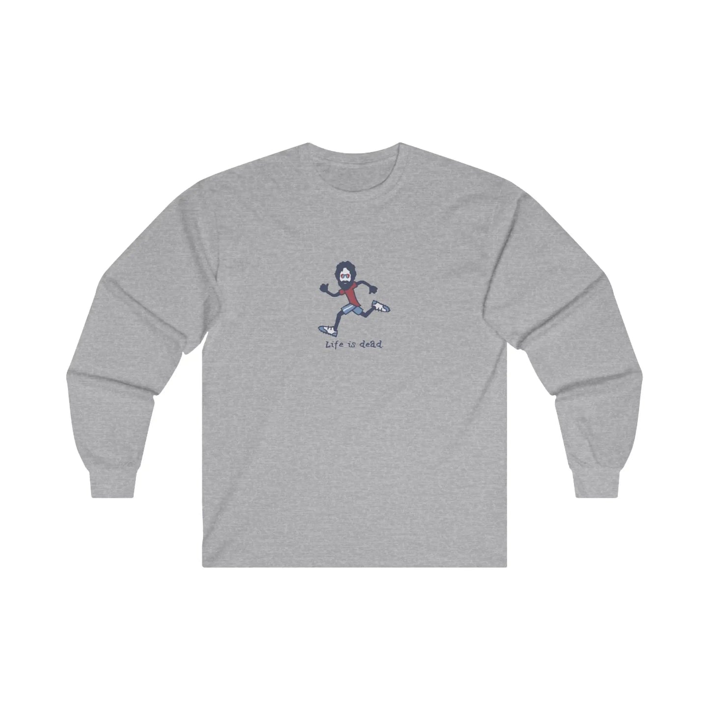 Life is dead.® Runner Jerry Grateful Dead Long Sleeve Shirt