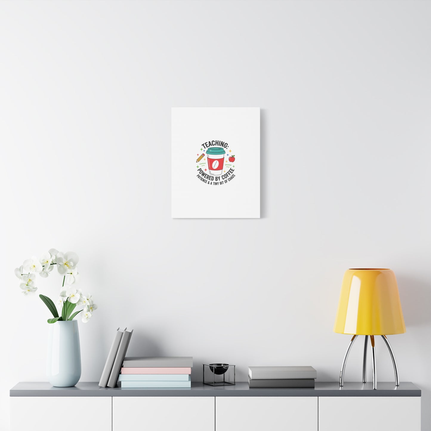 Teaching Powered by Coffee Canvas, Teacher Appreciation Gifts | Teacher Life, Classroom Humor