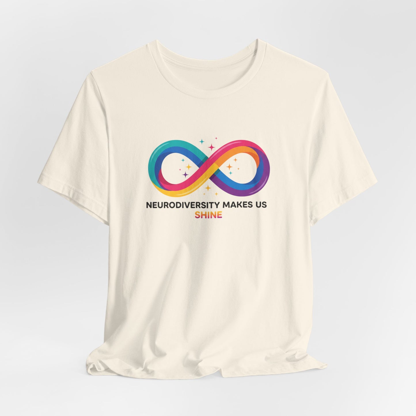 Neurodiversity Makes Us Shine Tee | neurodivergent, autistic pride