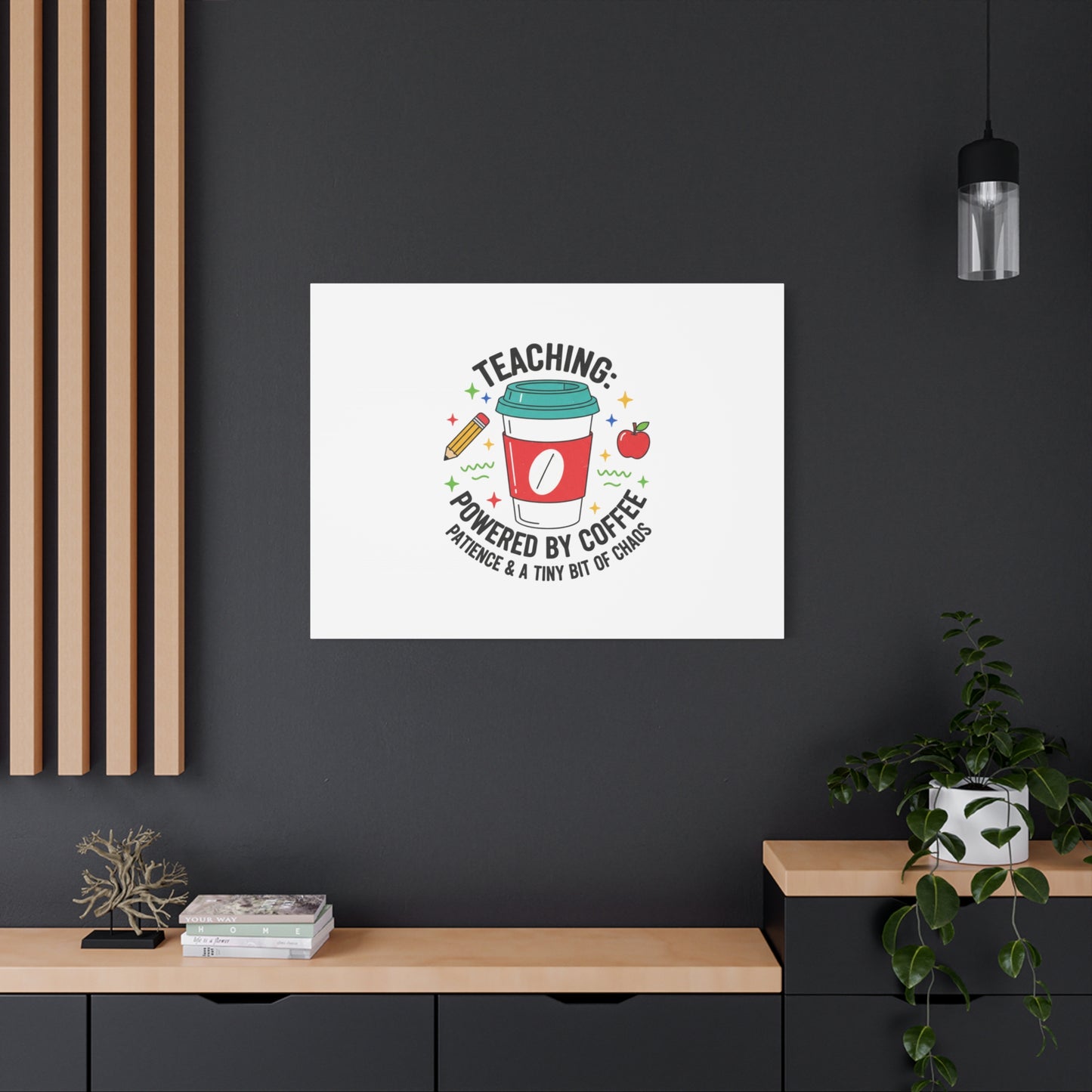 Teaching Powered by Coffee Canvas, Teacher Appreciation Gifts | Teacher Life, Classroom Humor