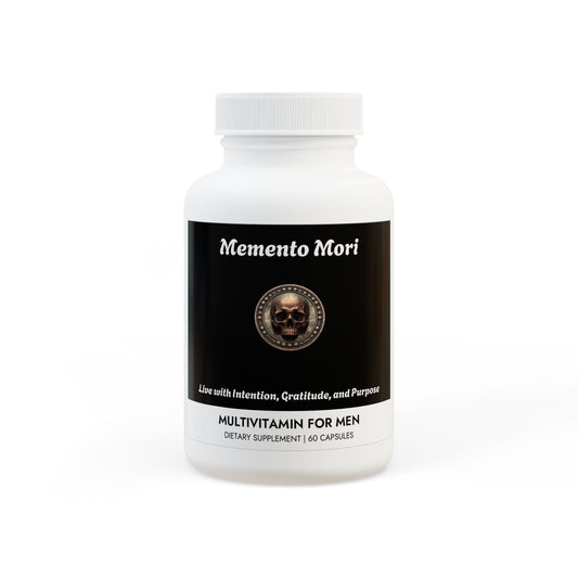 Multivitamin for Men Supplement (60 Capsules) - "Memento Mori"