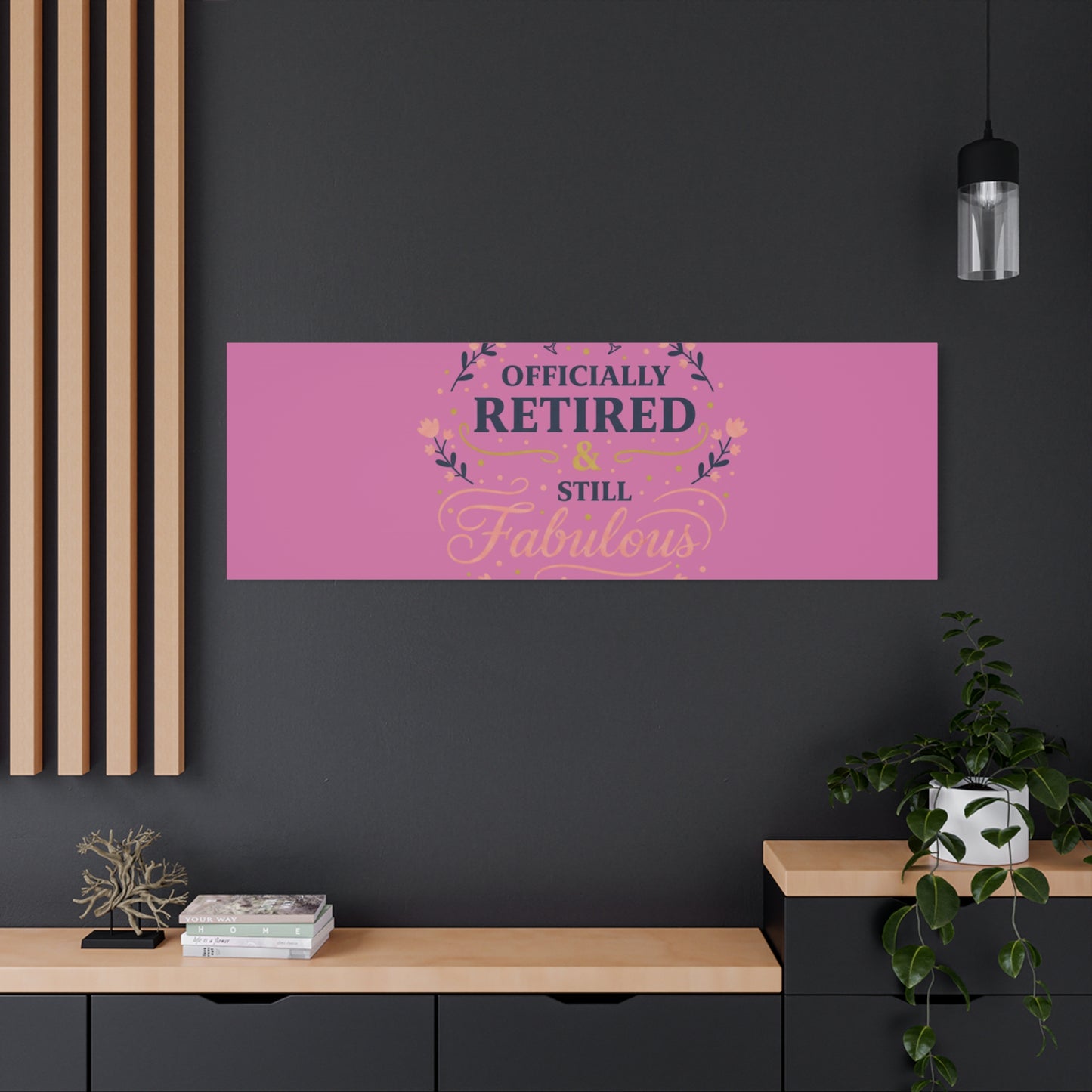 Officially Retired & Still Fabulous Canvas, retirement gifts for women | personalized retirement gifts