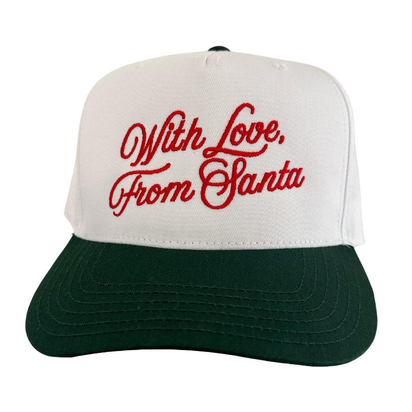 FROM SANTA ♡ embroidered hat