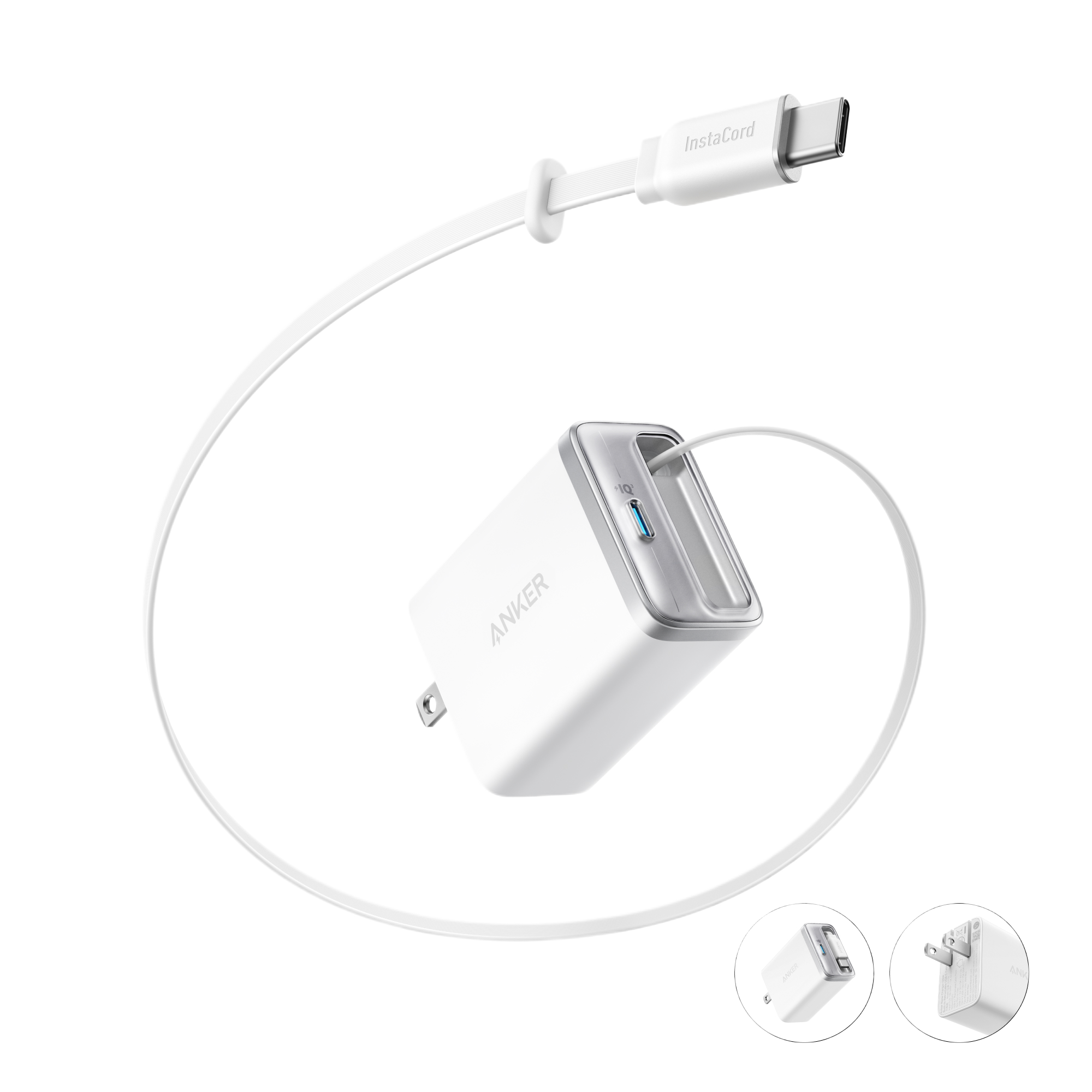 Anker Nano Charger (35W, Built-In Retractable USB-C Cable) – Engineered