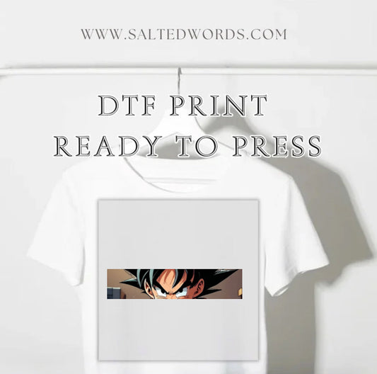 Goku eyes dragon ball z  kid DTF print