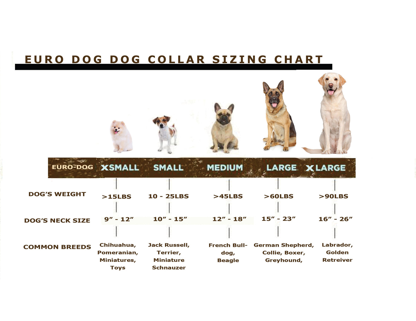 Pro Line Quick-Release Khaki Leather Dog Collar with Metal Buckle