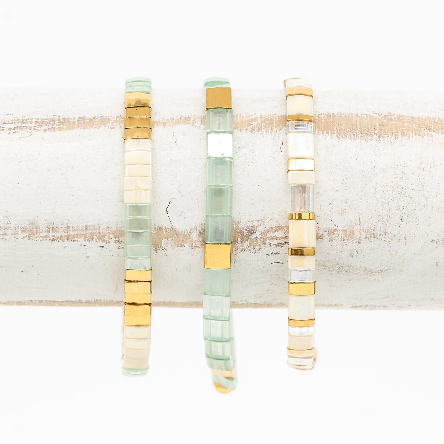 ATLANTIS - Tila Bead Bracelet Stack of 3