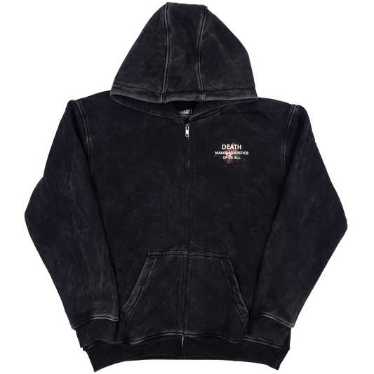 Agnostic Zip Up Hoodie Black