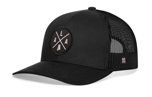 Alabama Trucker Hat  |  Black ALA X Snapback