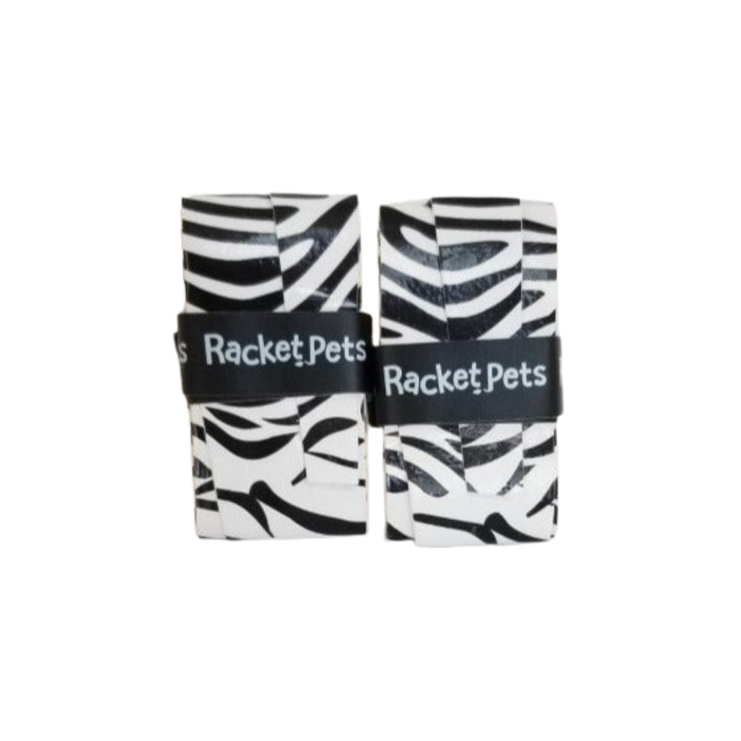 Overgrip Tape for Tennis Racket - Black/White Zebra (pack of 2)