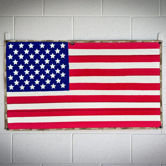 American Flag - Fire Hose & Arid Border