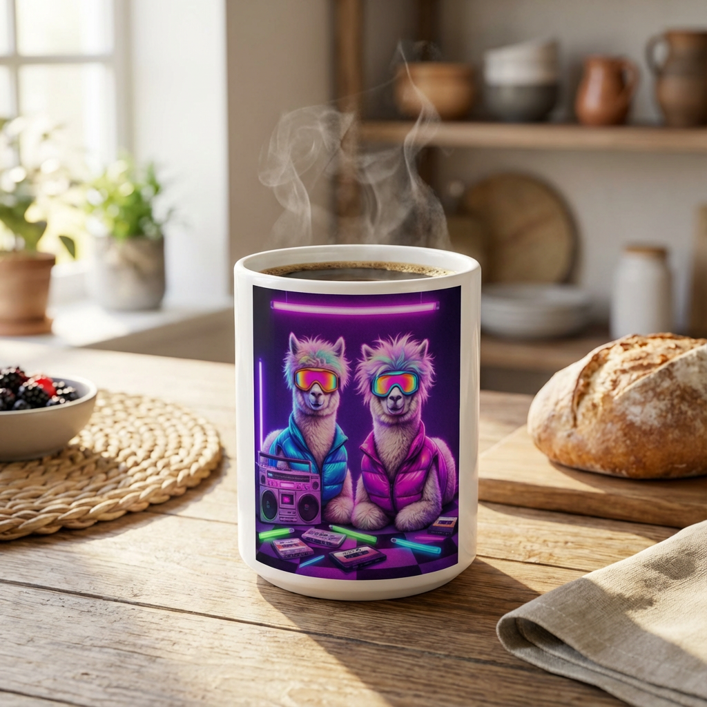 Après-Ski Alpacas - Boombox Bunny Hill - 15oz Mug