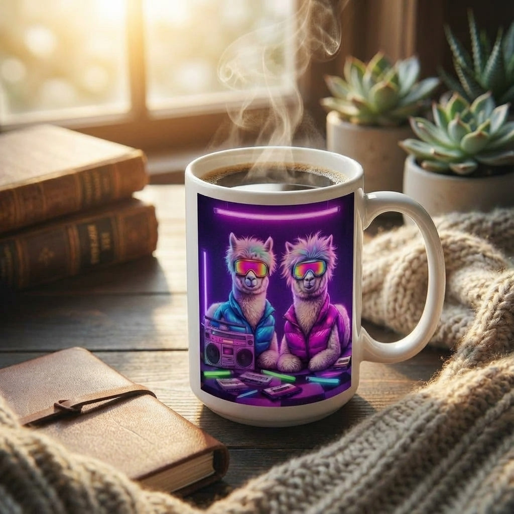 Après-Ski Alpacas - Boombox Bunny Hill - 15oz Mug
