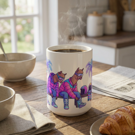 Après-Ski Alpacas - Retro Rental Shop - 15oz Mug