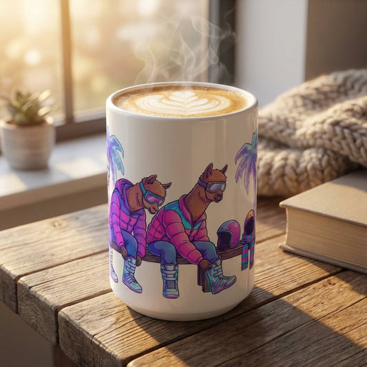 Après-Ski Alpacas - Retro Rental Shop - 15oz Mug