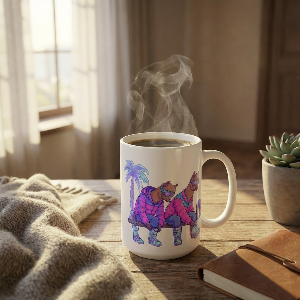 Après-Ski Alpacas - Retro Rental Shop - 15oz Mug