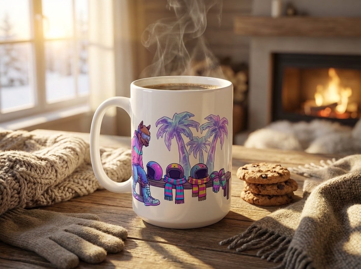 Après-Ski Alpacas - Retro Rental Shop - 15oz Mug