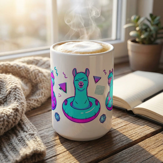 Après-Ski Alpacas - Totally Tubular - 15oz Mug