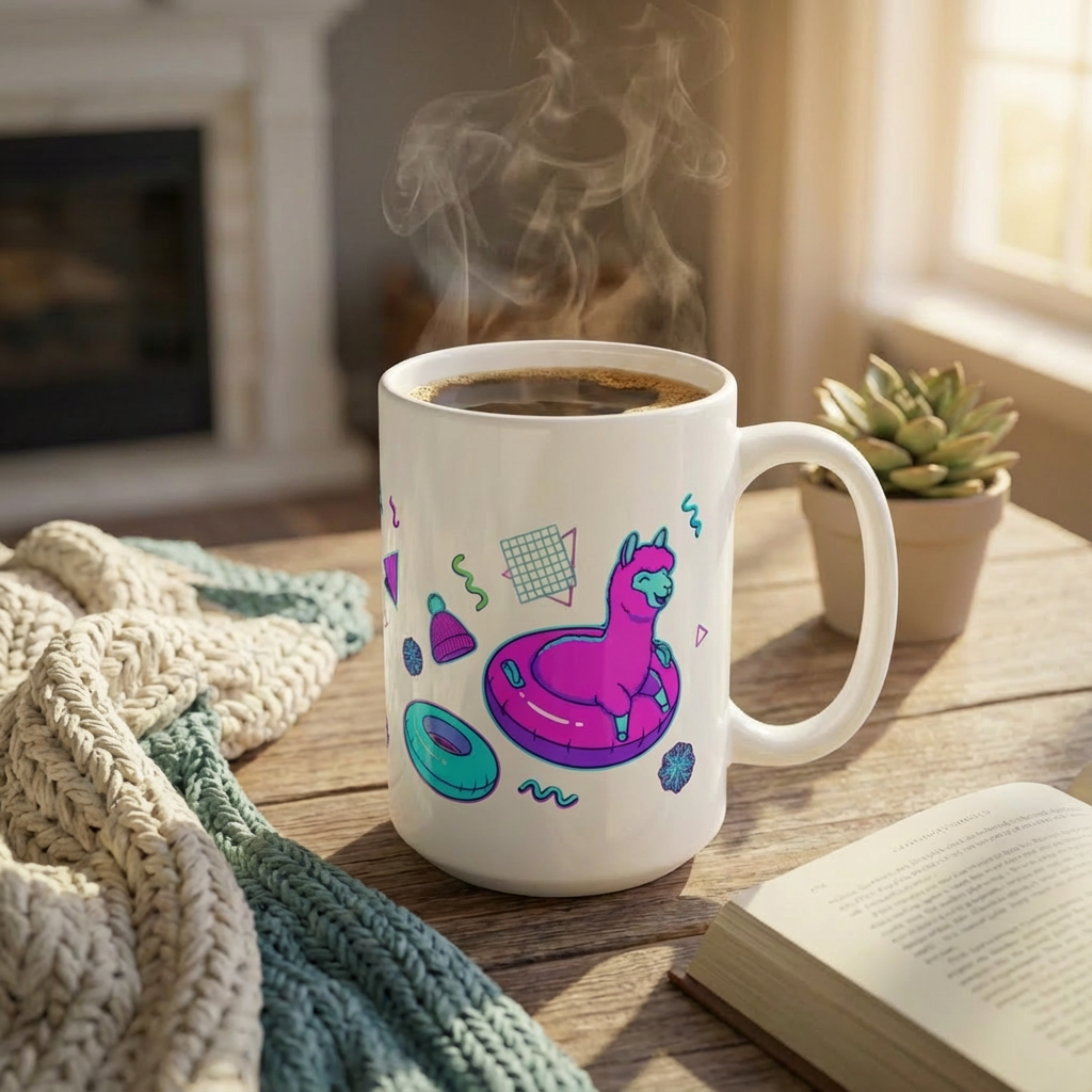 Après-Ski Alpacas - Totally Tubular - 15oz Mug